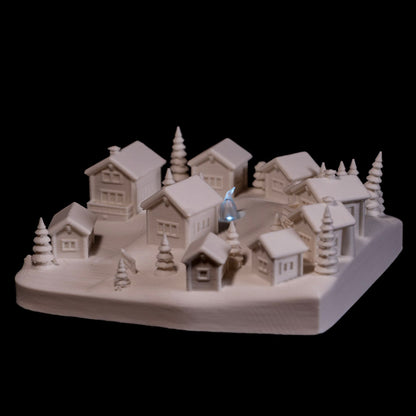 Paintable Winter Village