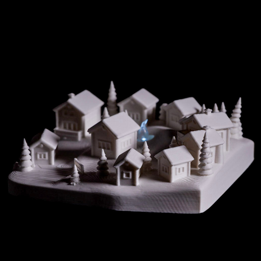 Paintable Winter Village