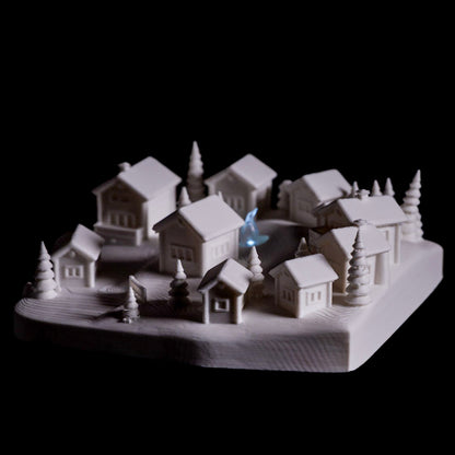 Paintable Winter Village