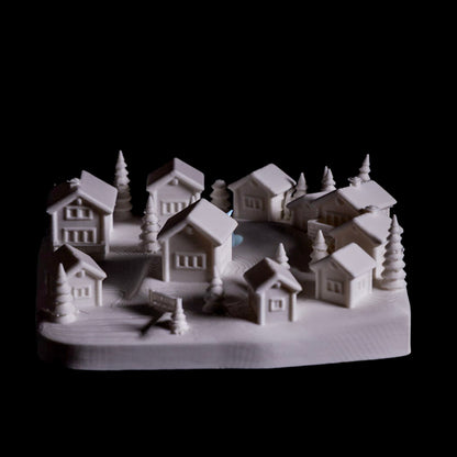 Paintable Winter Village