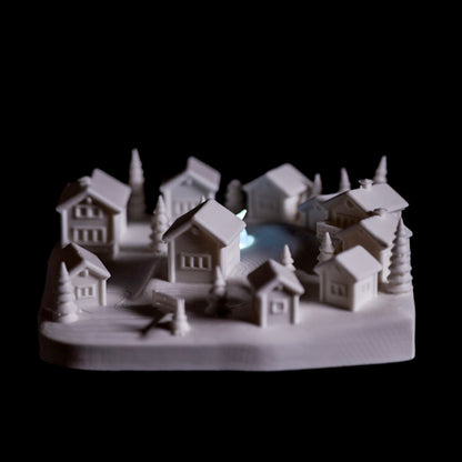 Paintable Winter Village