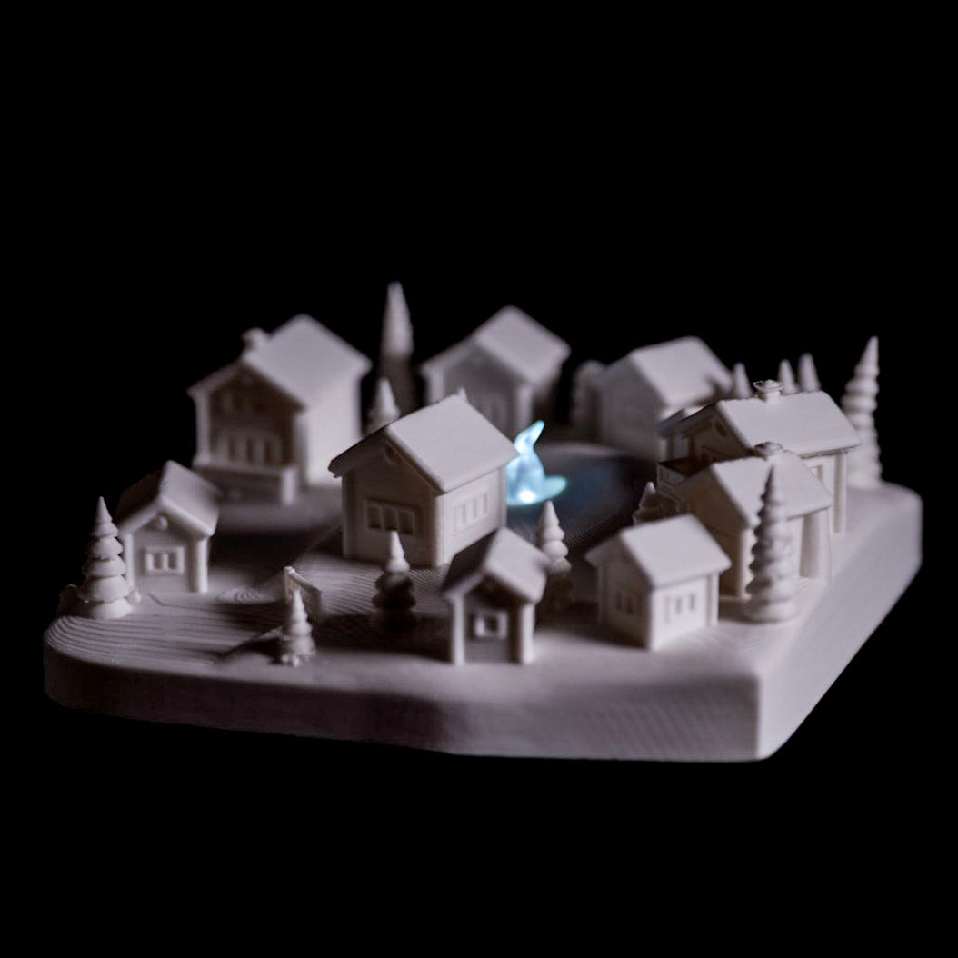 Paintable Winter Village