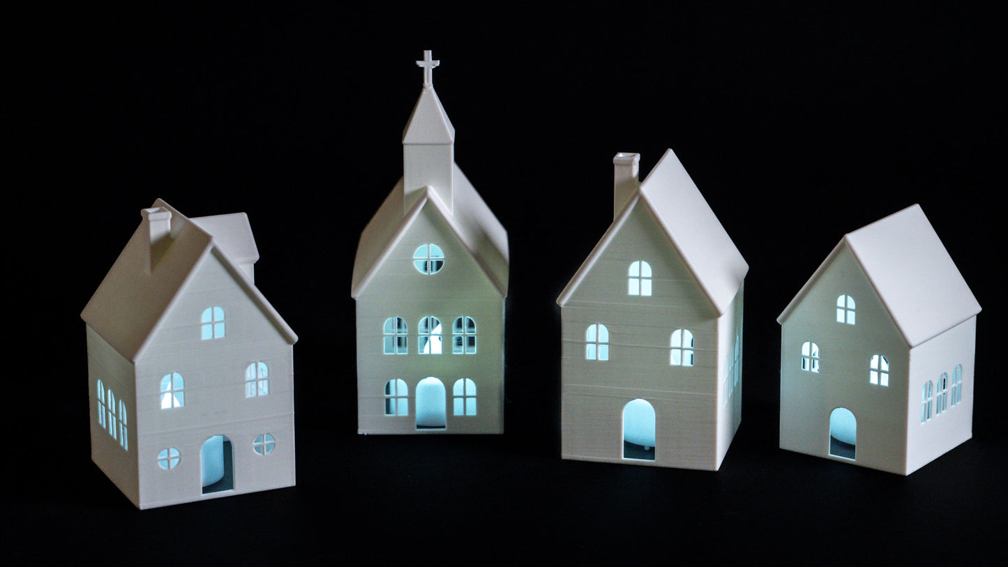 Village of Light Advent Set to Paint