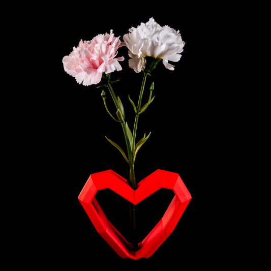 Heart-Shaped Rose Holder